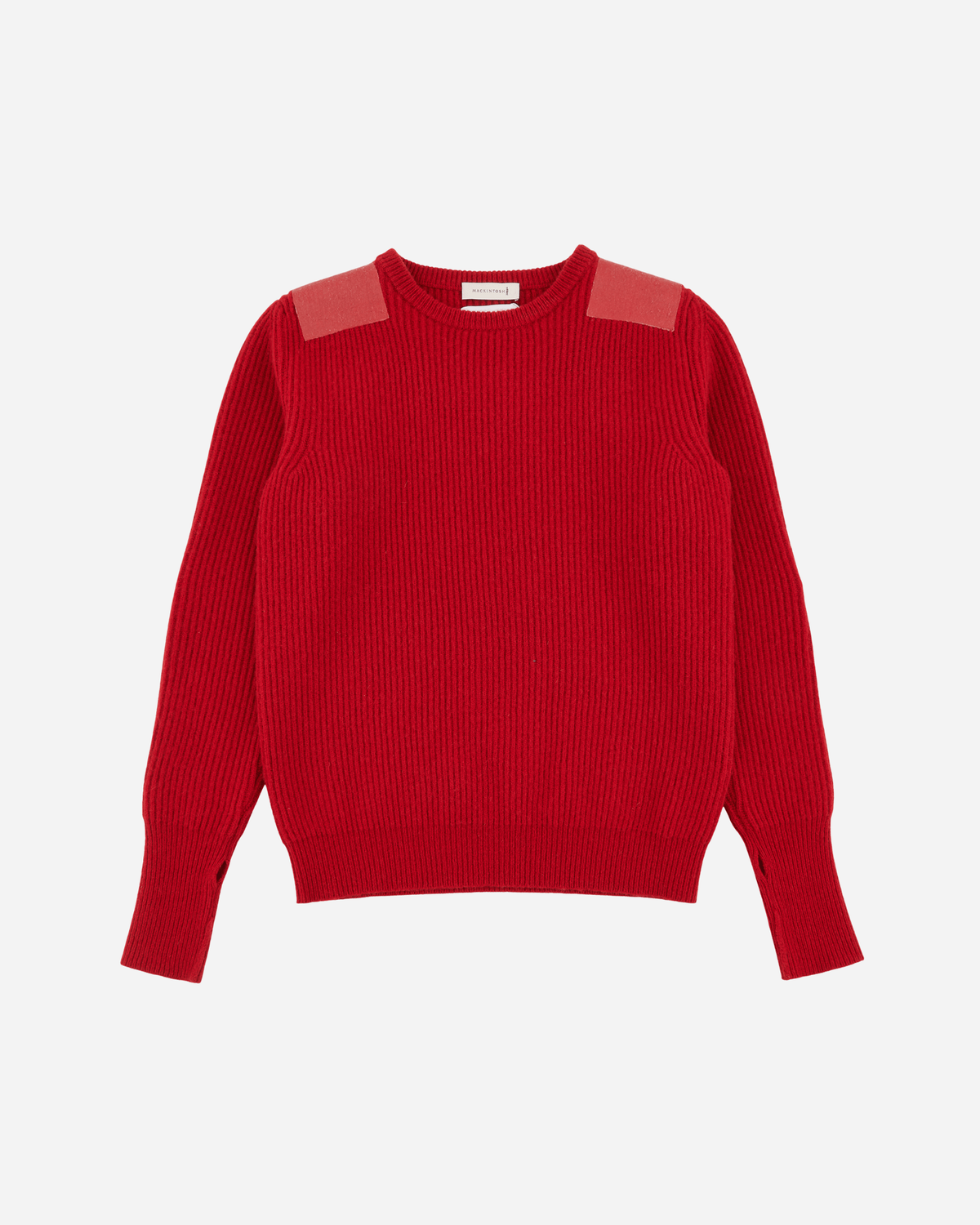 Slam Jam Wool Roundneck Military Sweater Red