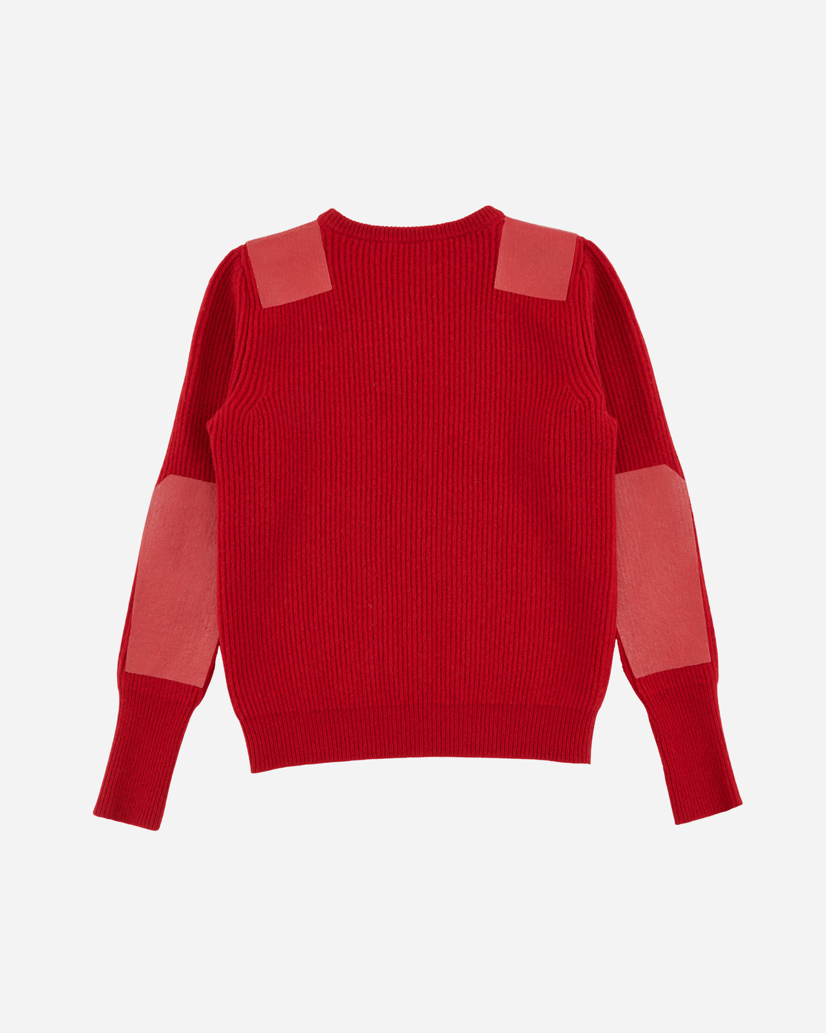 Slam Jam Wool Roundneck Military Sweater Red