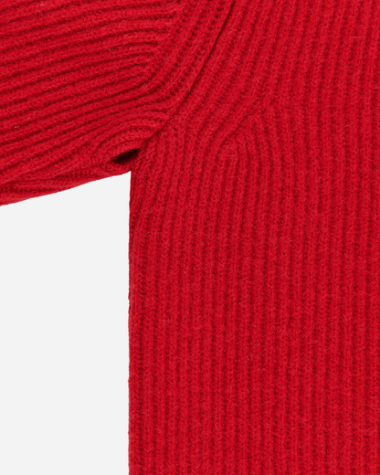 Slam Jam Wool Roundneck Military Sweater Red