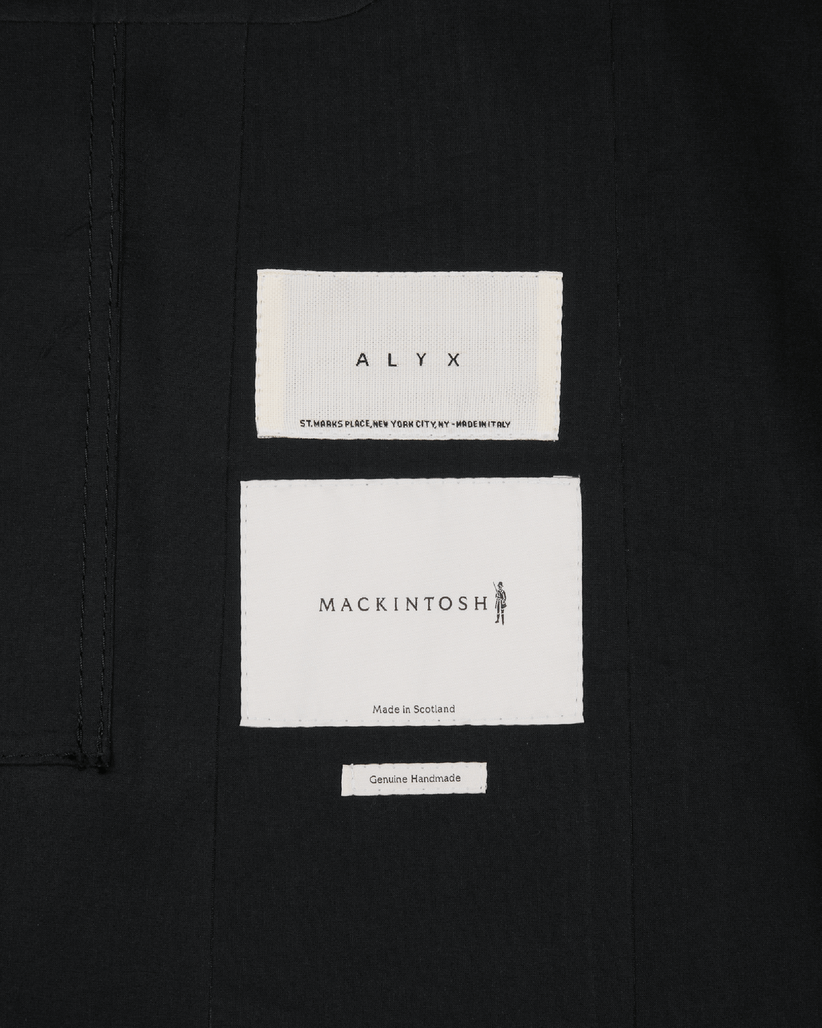 1017 ALYX 9SM Nick Knight Painted Coat Black