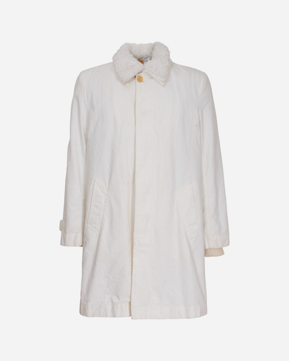 Double Parka Long Jacket White
