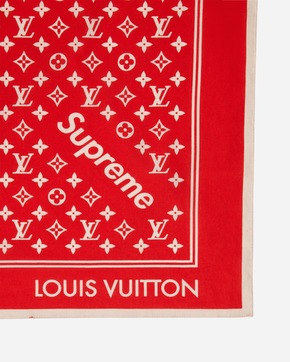 Supreme Monogram Bandana Red