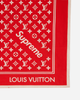 Supreme Monogram Bandana Red