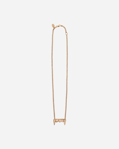 Teeth Necklace Gold