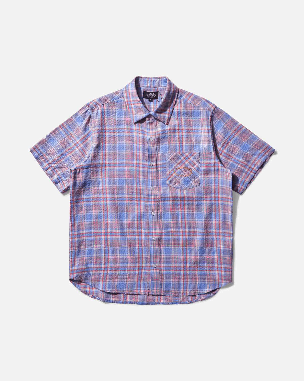 AFB Spangle Ss Shirt Red Shirts Shortsleeve Shirt SPANGLESHIRT RED