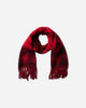 Aries Press Gothic Checked Wool Scarf Red Gloves and Scarves Scarves and Warmneck AR9011406 Red