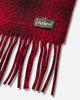 Aries Press Gothic Checked Wool Scarf Red Gloves and Scarves Scarves and Warmneck AR9011406 Red