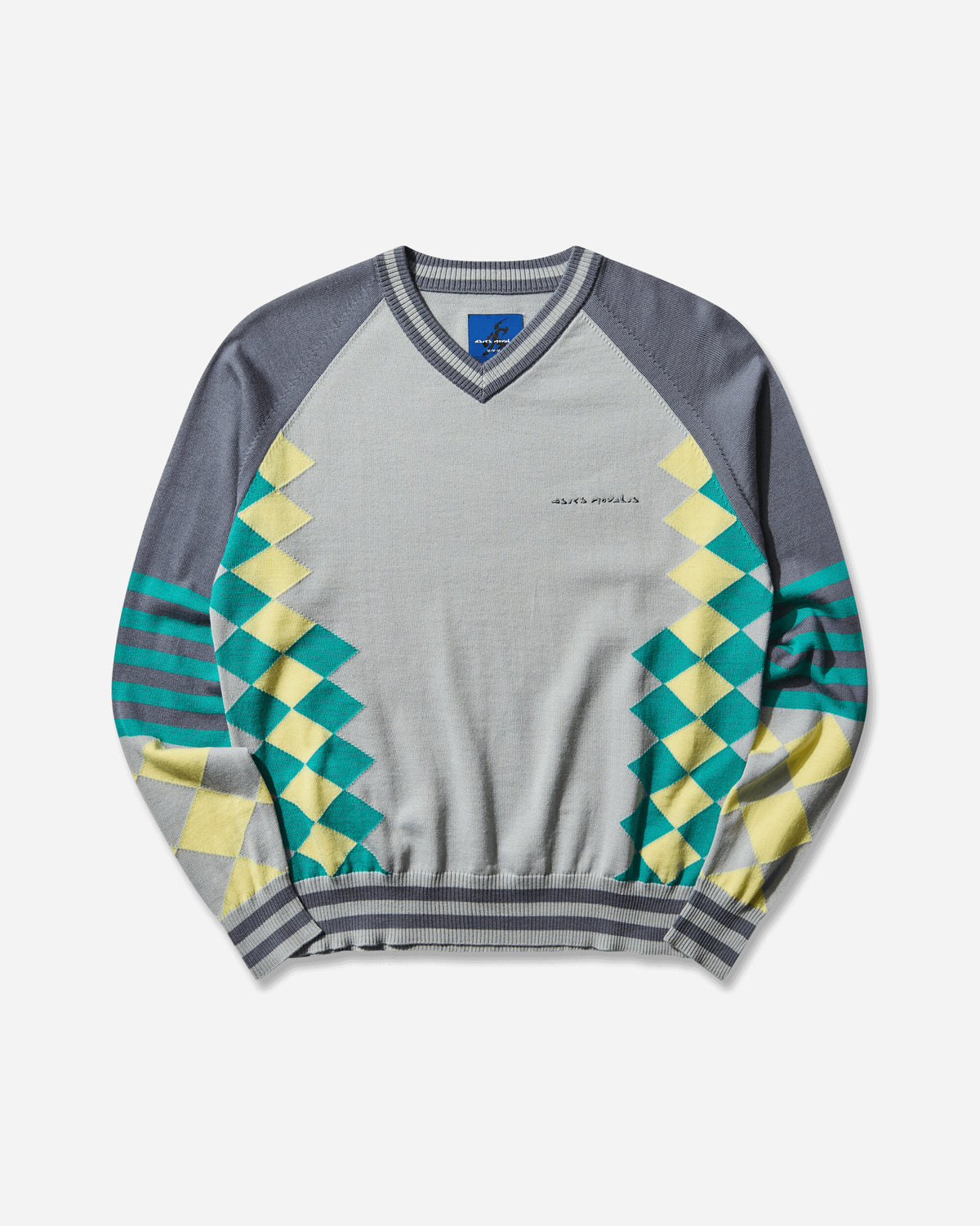 Asics Laricoid Knit Jumper Blue Haze/Lemon Knitwears Sweaters 2203A323-022