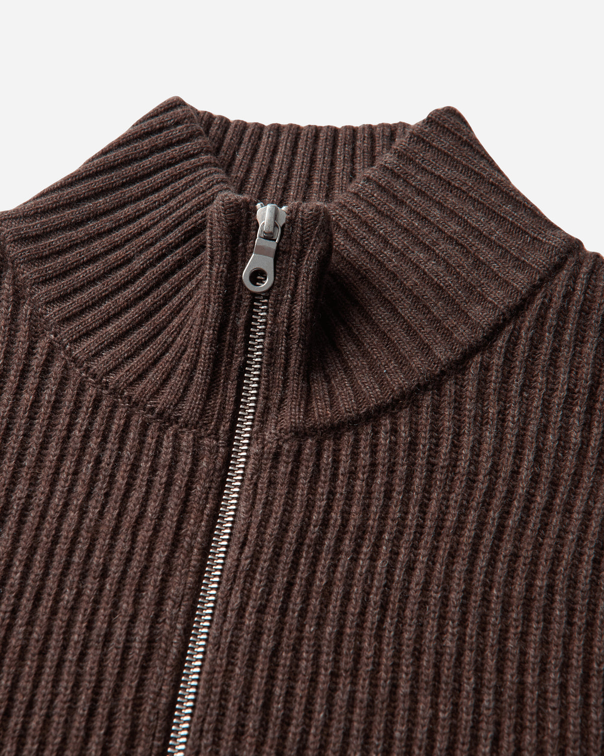 Berner Kühl Shrunk Full Zip Drained Bistre Knitwears Cardigans 4-25K22 069 