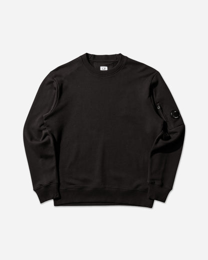 C.P. Company Diagonal Raised Fleece Crewneck Lens Sweatshirt BLACK Sweatshirts Crewneck RCCMSS713A-005086W 999