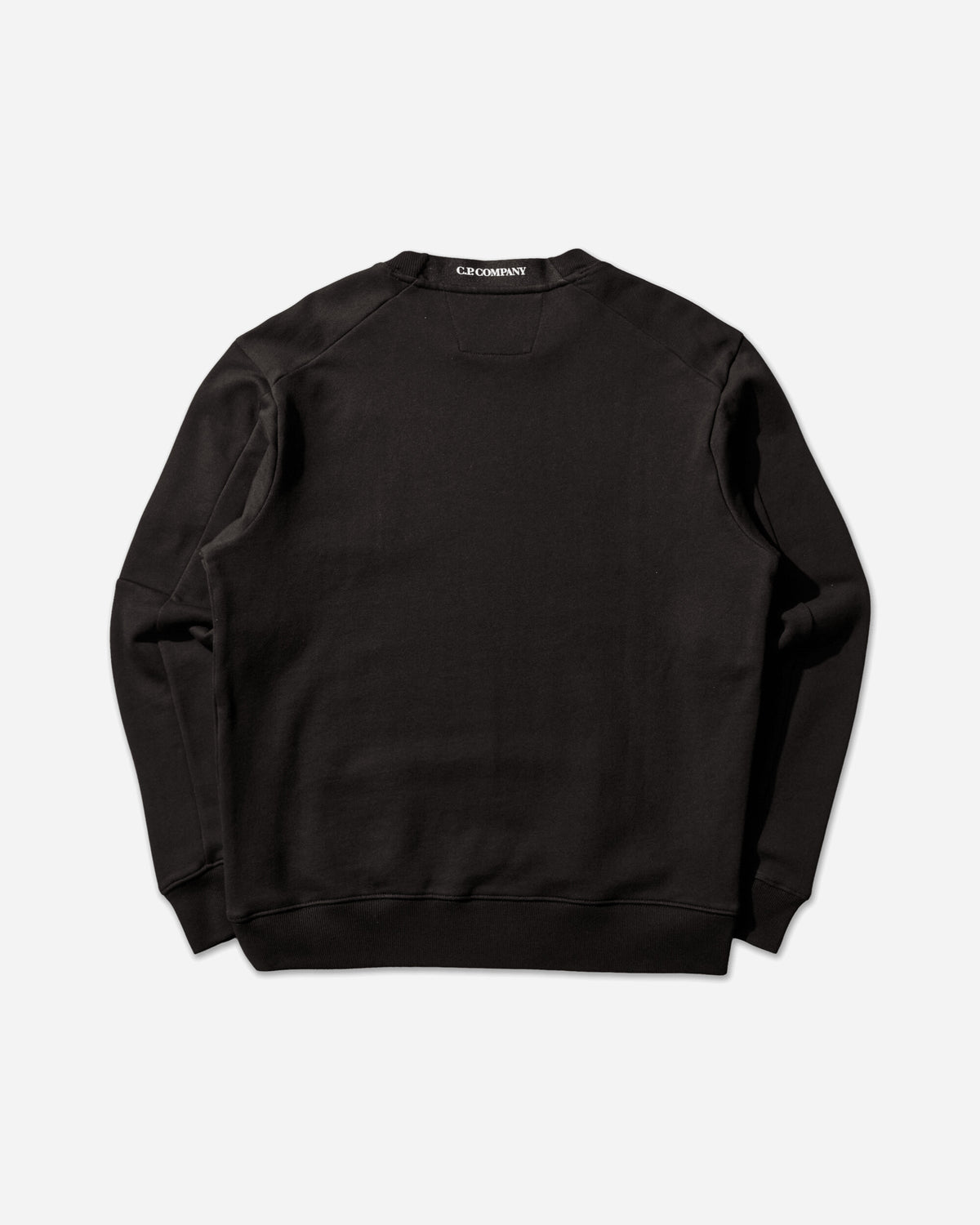 C.P. Company Diagonal Raised Fleece Crewneck Lens Sweatshirt BLACK Sweatshirts Crewneck RCCMSS713A-005086W 999