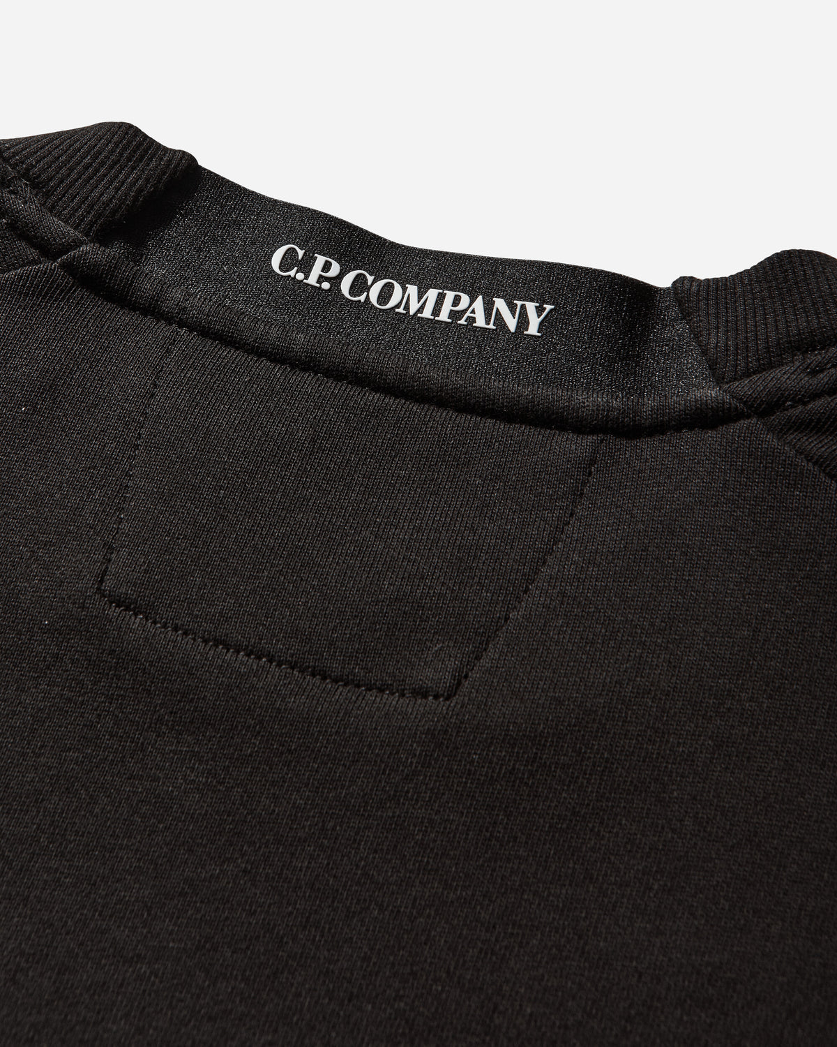 C.P. Company Diagonal Raised Fleece Crewneck Lens Sweatshirt BLACK Sweatshirts Crewneck RCCMSS713A-005086W 999