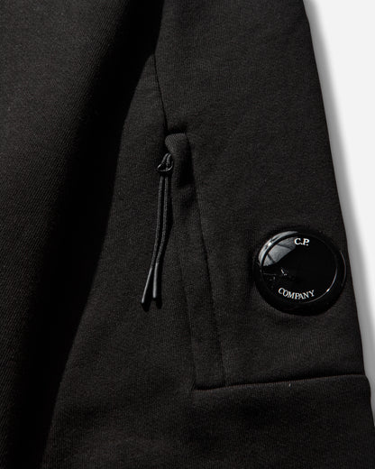 C.P. Company Diagonal Raised Fleece Crewneck Lens Sweatshirt BLACK Sweatshirts Crewneck RCCMSS713A-005086W 999