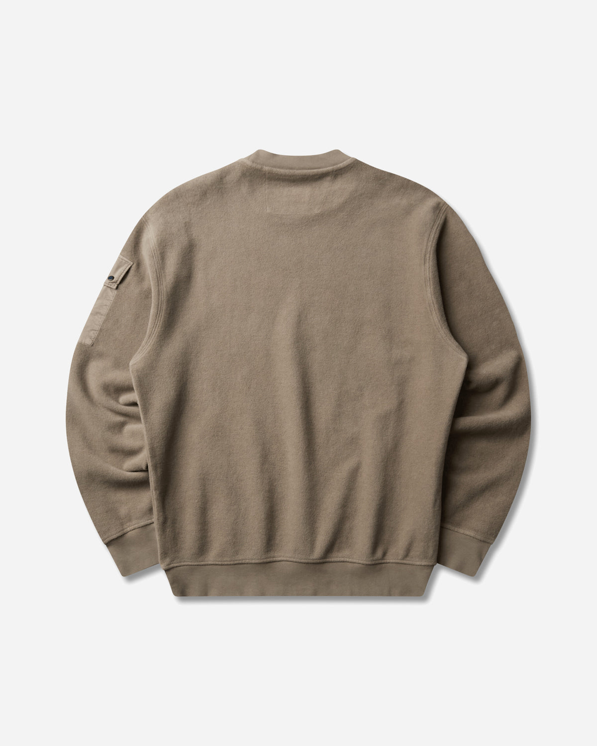 C.P. Company Sweatshirts Crew Neck In Brushed Emerized Diagonal Fleece Fallen Rock Sweatshirts Crewneck 21CMSS192A-006614G 356