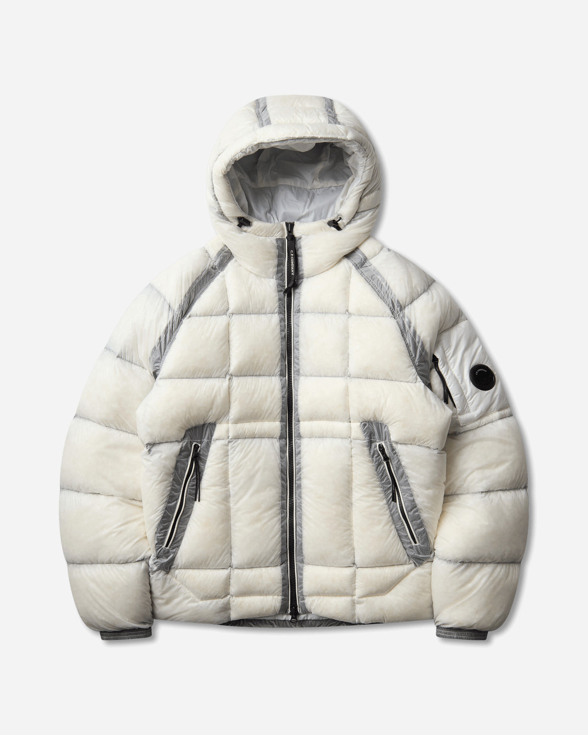 C.P. Company D.D. Shell Hooded Down Jacket GAUZE WHITE Coats and Jackets Down Jackets RFCMOW702A-110416A 103