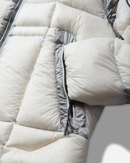C.P. Company D.D. Shell Hooded Down Jacket GAUZE WHITE Coats and Jackets Down Jackets RFCMOW702A-110416A 103