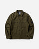 C.P. Company Overshirt In Felted Wool Ivy Green Shirts Overshirt 21CMOS261A-110804A 683