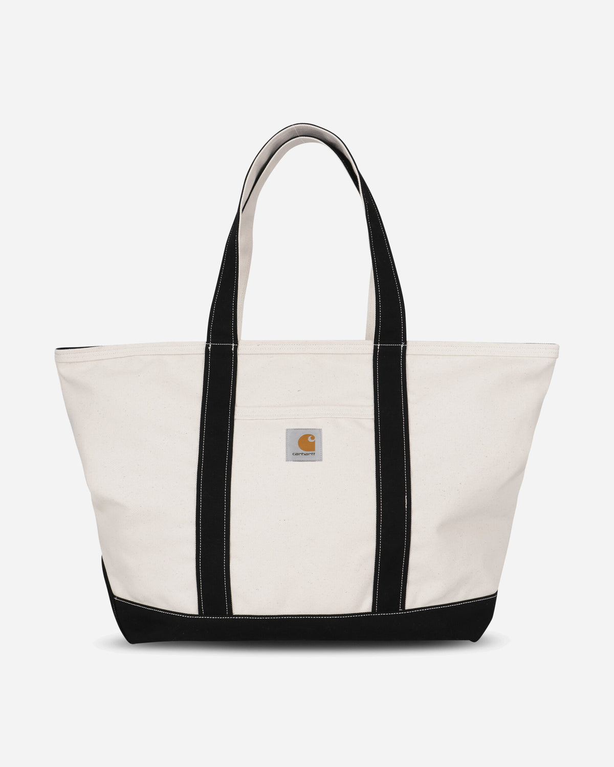 Carhartt WIP Canvas Beach Tote Natural/Black Bags and Backpacks Tote Bags I036926 1K6XX