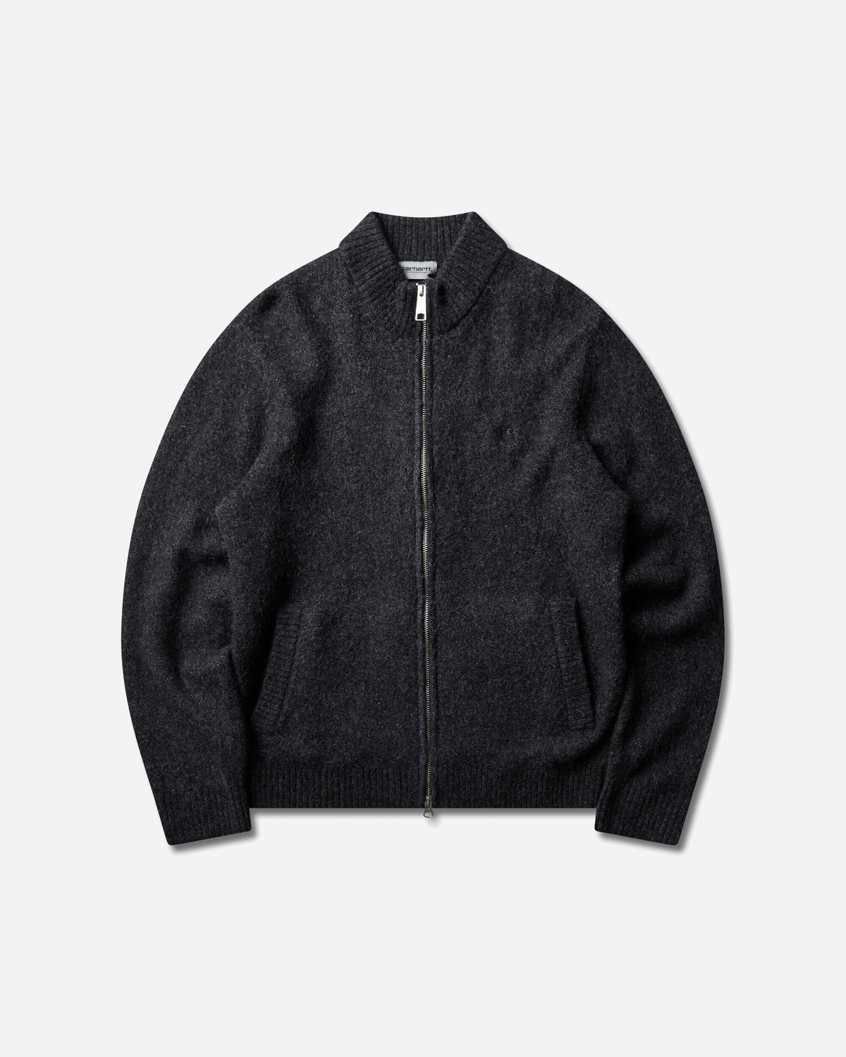 Carhartt WIP Curtis Sweater Jacket Tangled Black Knitwears Cardigans I037033 3Z8XX