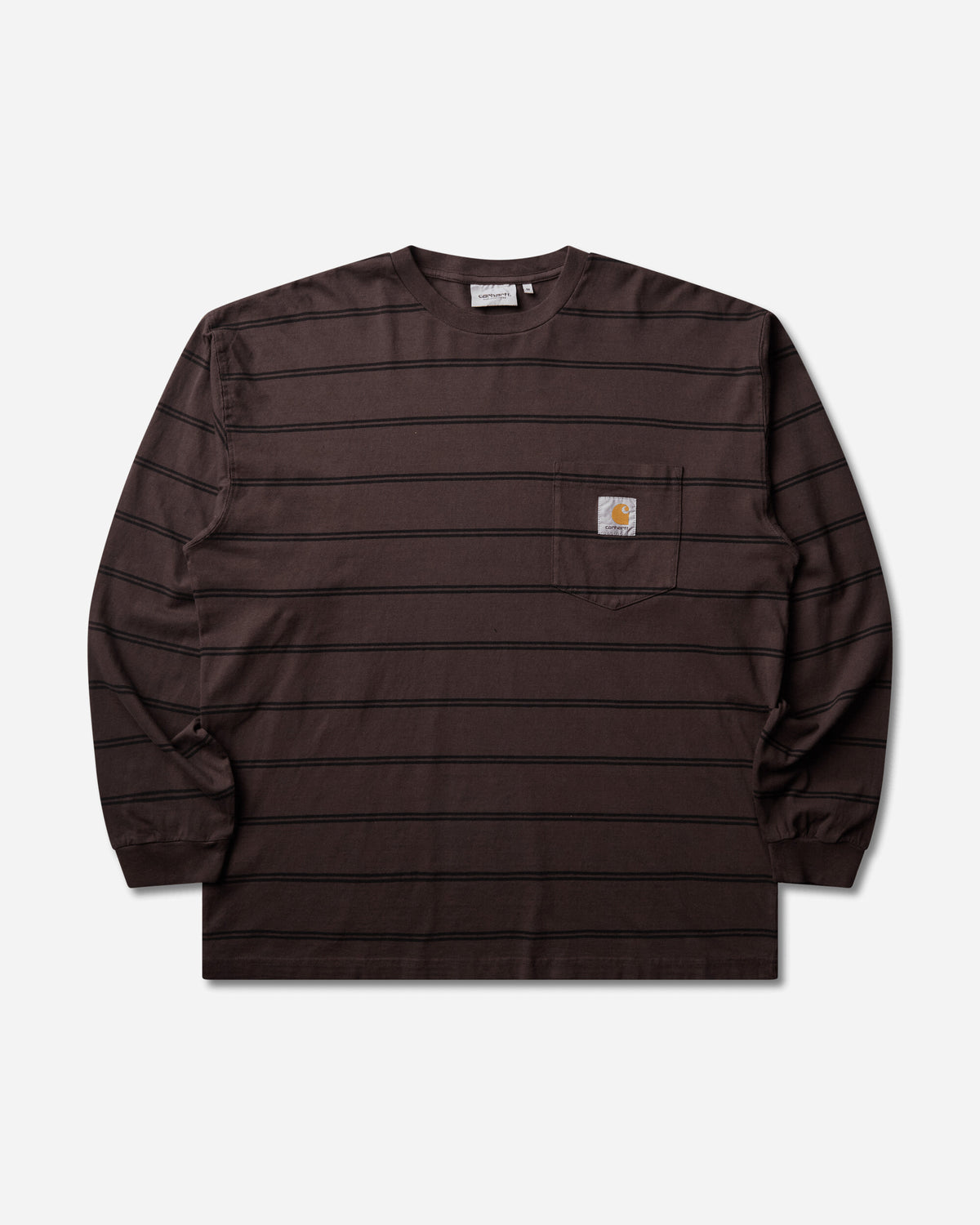 Carhartt WIP L/S Cardona Pocket T-Shirt Cardona Stripe/Natural T-Shirts Longsleeve I037271 3VQGD