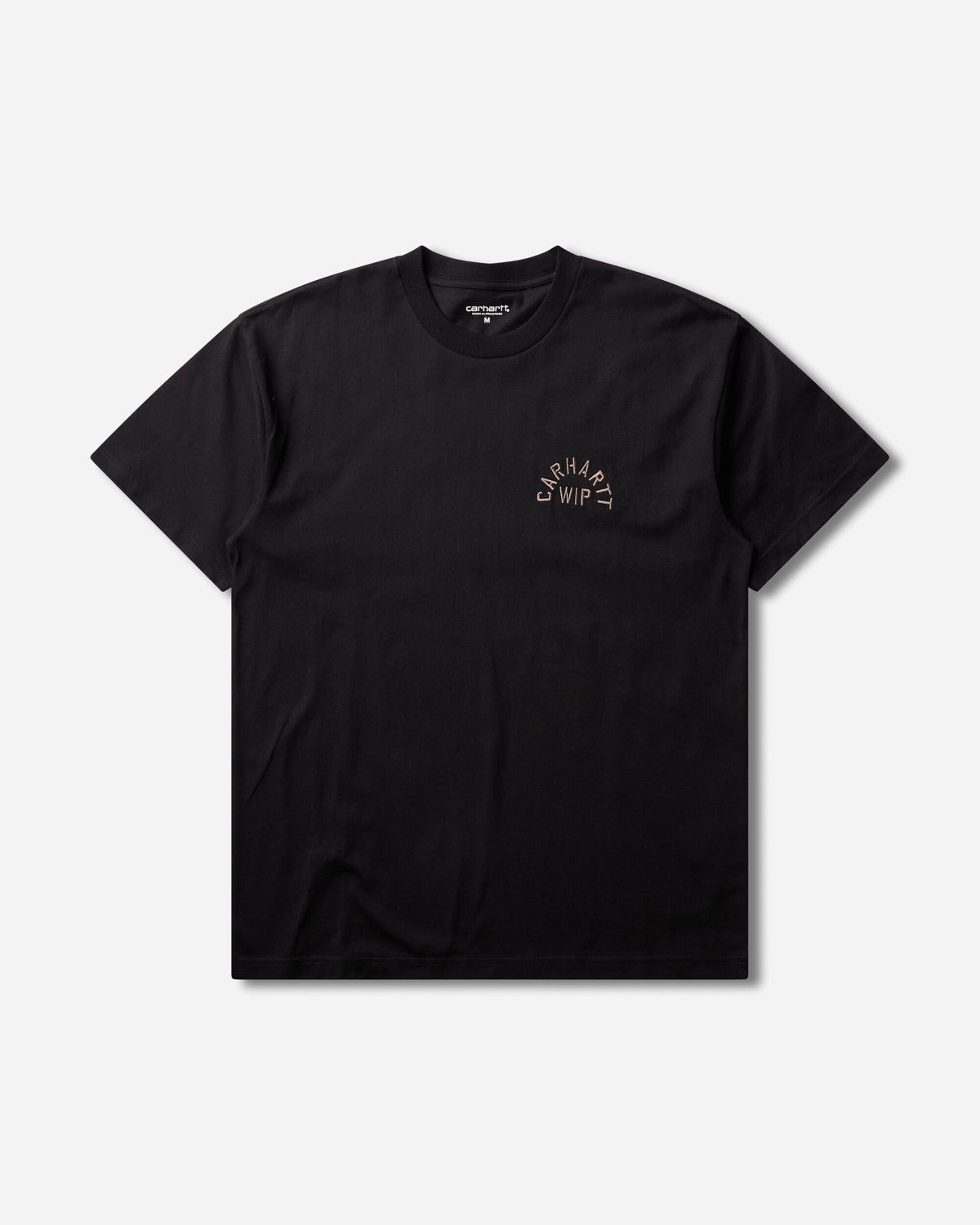 Carhartt WIP S/S Arch Script T-Shirt Black/WIP H Brown T-Shirts Shortsleeve I037255 3ZGXX