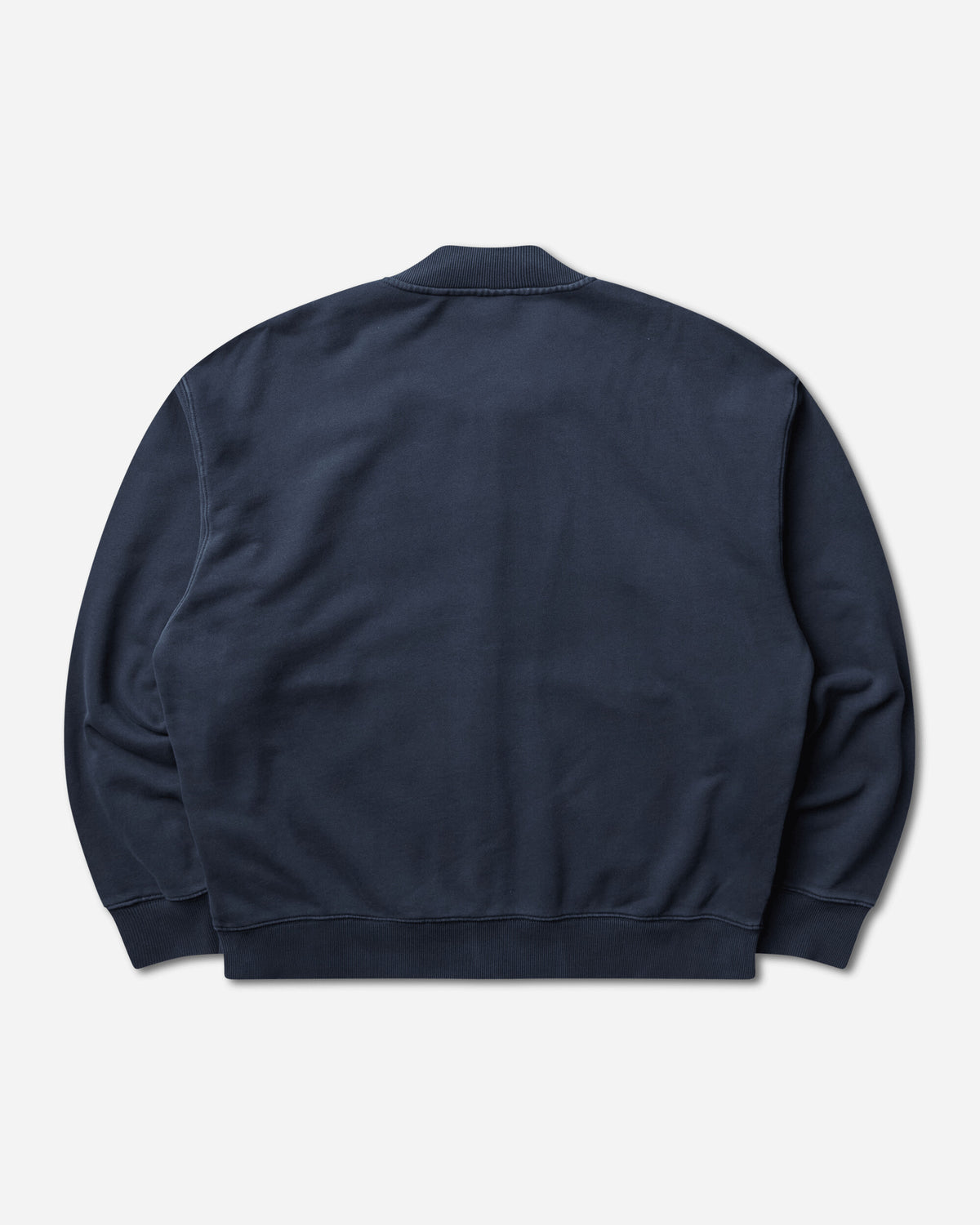 Carhartt WIP Longhand Bomber Carbon/White Sweatshirts Zip-Ups I036864 3TVGD