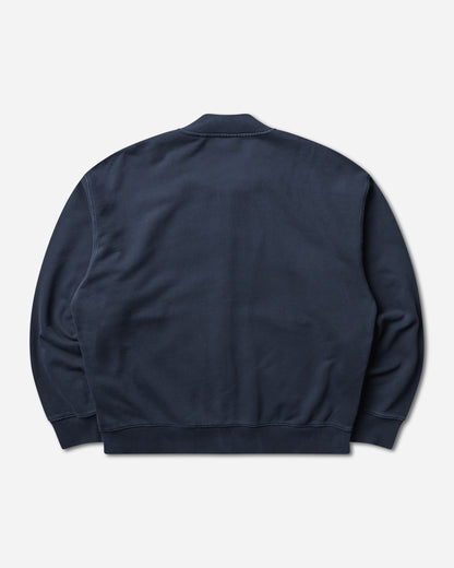 Carhartt WIP Longhand Bomber Carbon/White Sweatshirts Zip-Ups I036864 3TVGD
