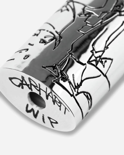 Carhartt WIP Blinkerfluid Bic Metal Lighter Case Silver Home Decor Stickers I037381 95XX