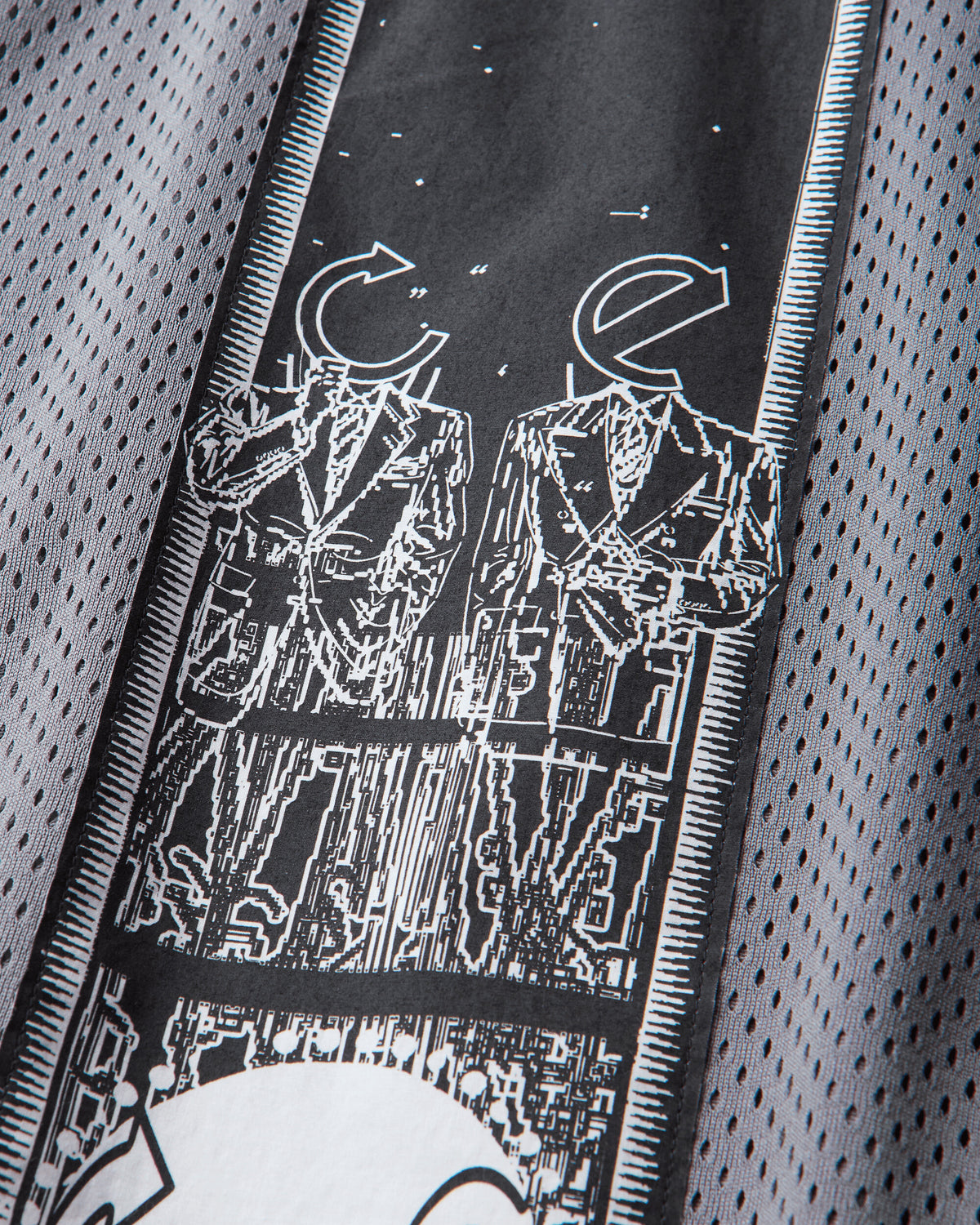 Cav Empt Md Temporal Distortion Mesh Ss Top Navy Navy T-Shirts Shortsleeve CES30CS23 NAVY
