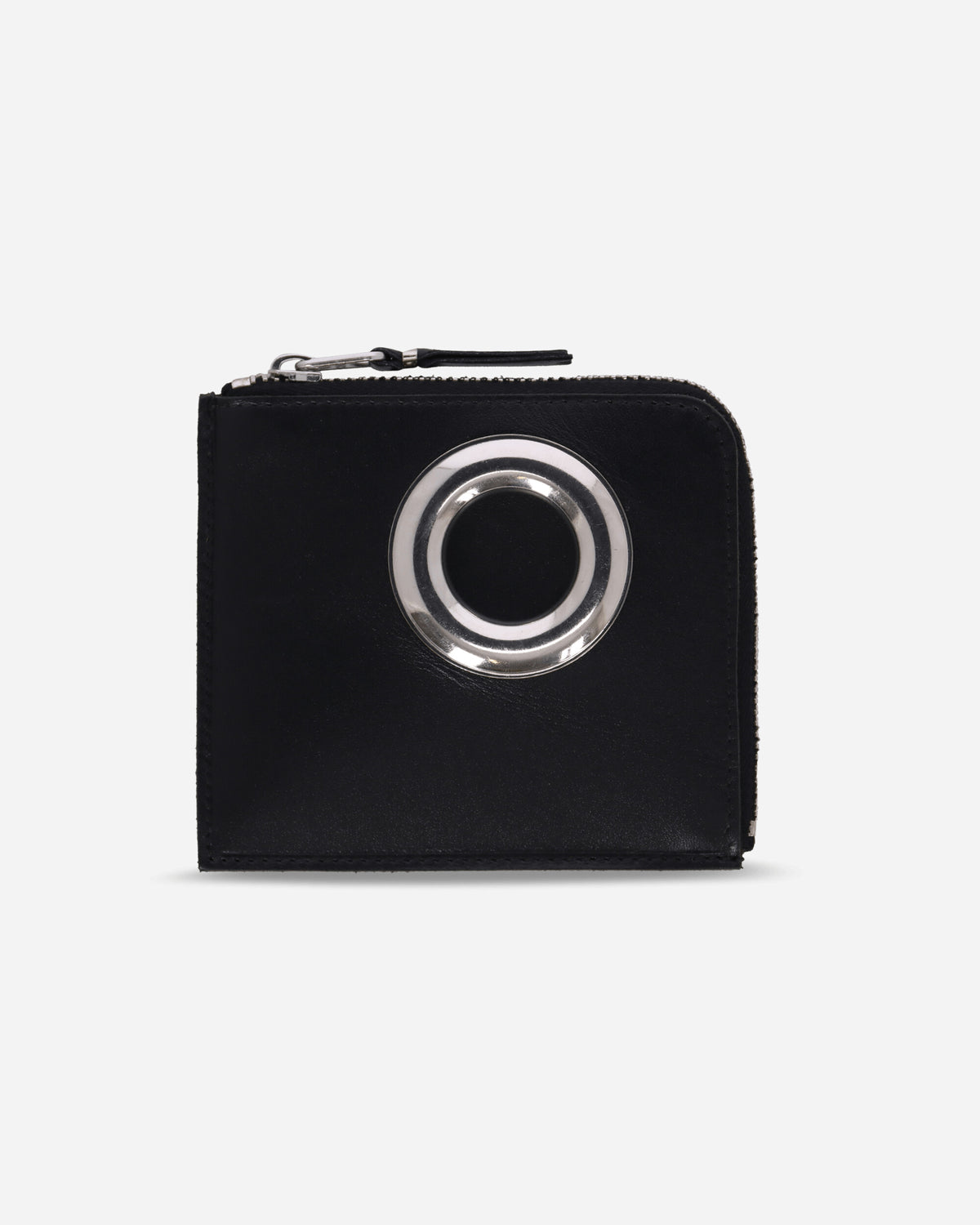Comme Des Garçons Wallet Wallet / Silver Eyelet Black Wallets and Cardholders Wallets SA3100SE 1