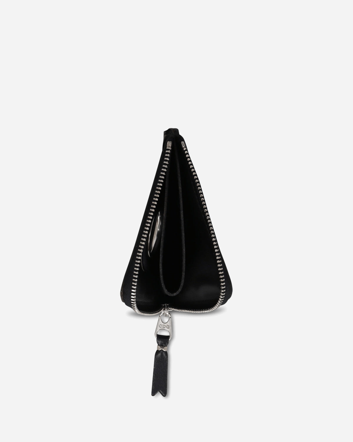 Comme Des Garçons Wallet Wallet / Silver Eyelet Black Wallets and Cardholders Wallets SA3100SE 1