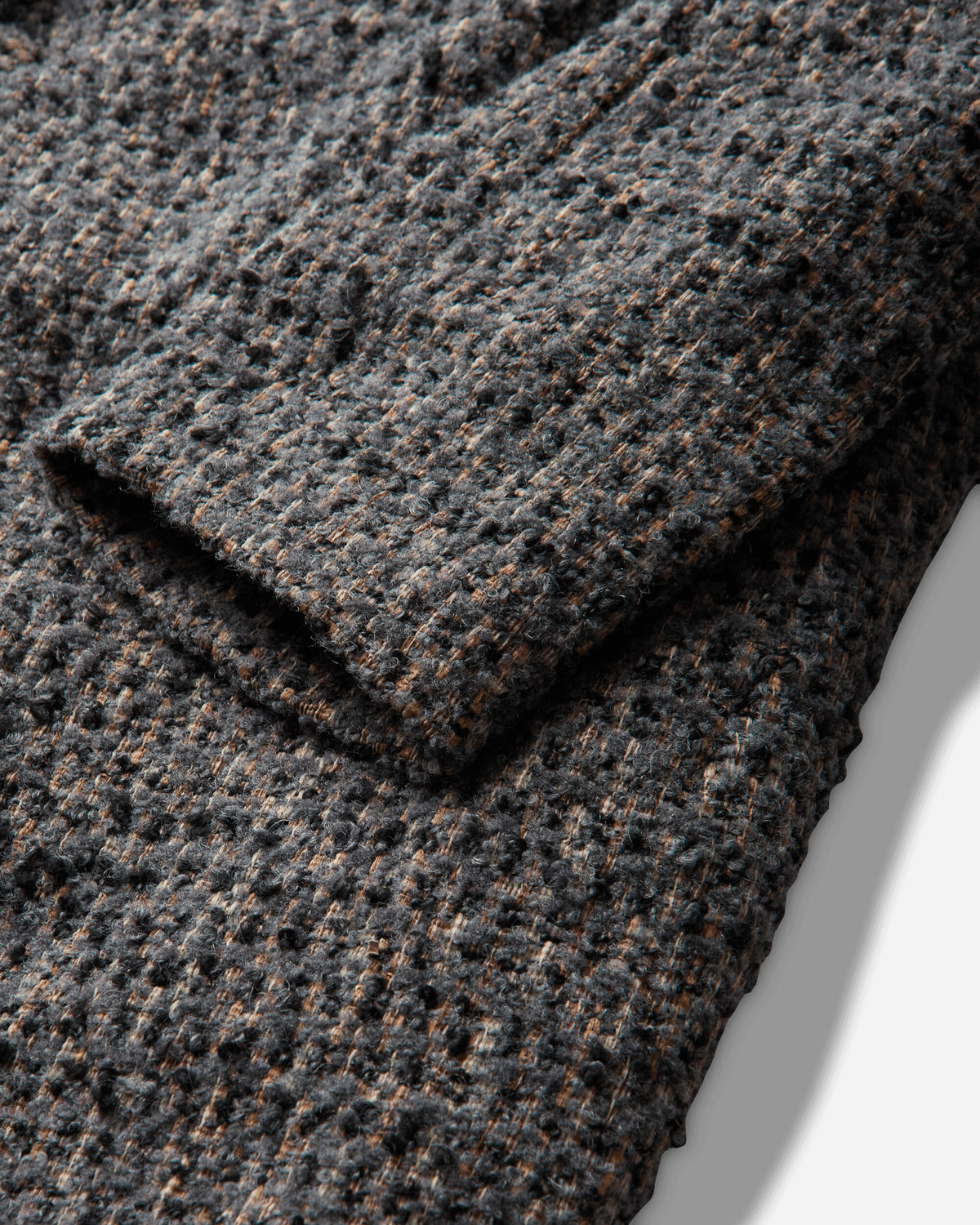 ERL Textured Wool Overcoat Woven GRAY Coats and Jackets Coats ERL13C001 1