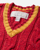 ERL Cable Knit Vest Knit RED Knitwears Gilets ERL13N013 1