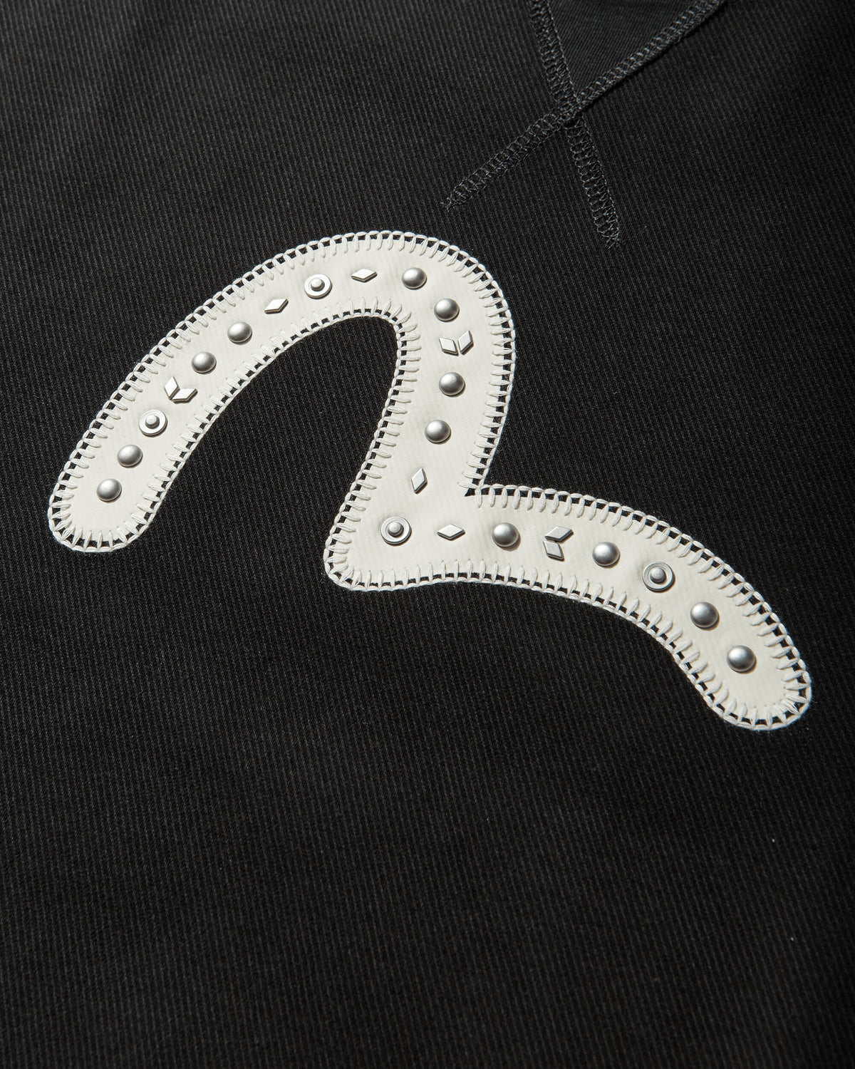Evisu Ht Seagull Emb Sweatshirt Black Sweatshirts Fleece 2ESHTM6SW1064 BLKX