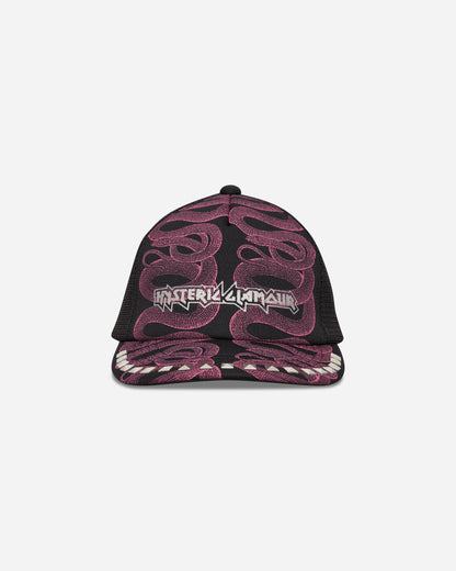 Hysteric Glamour Wmns Snake Loop Studded Mesh Cap Black Hats Caps 01263QH02 96