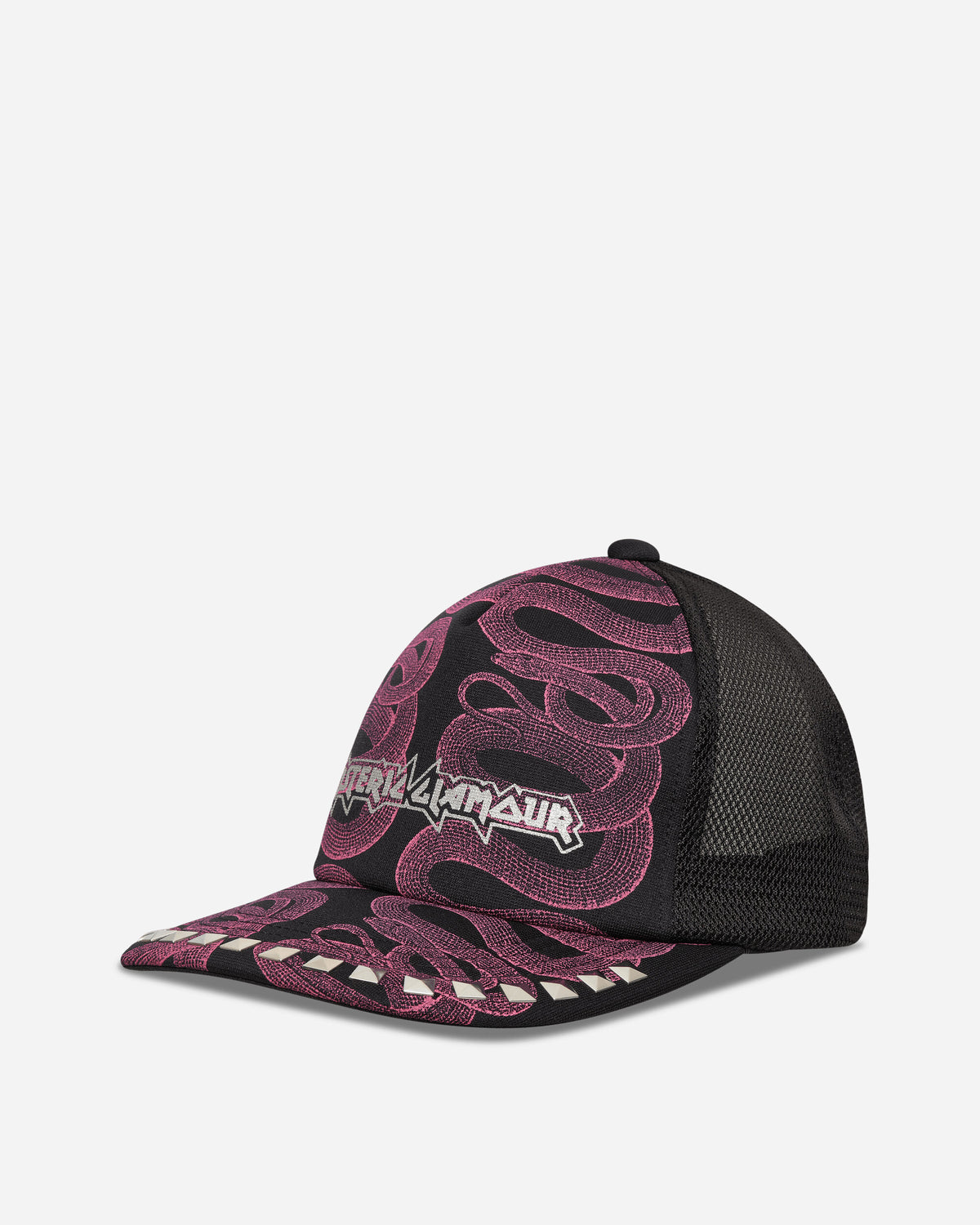 Hysteric Glamour Wmns Snake Loop Studded Mesh Cap Black Hats Caps 01263QH02 96
