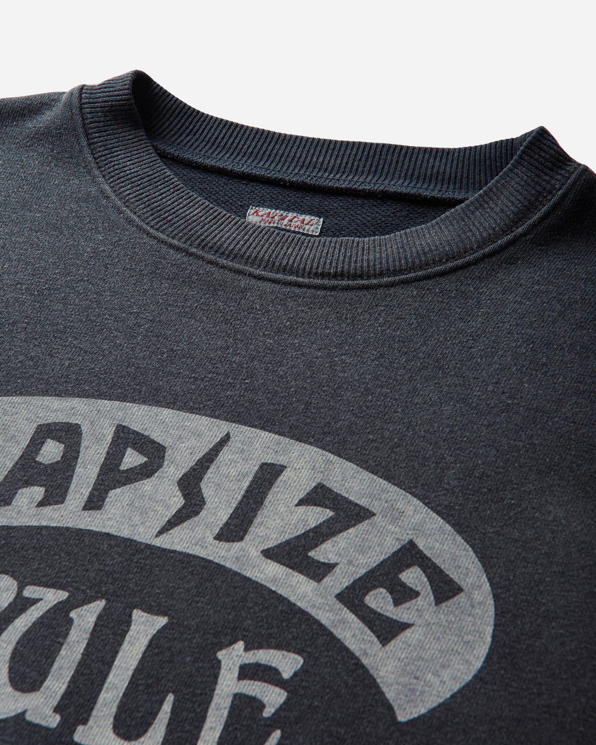 KAPITAL Swt Knit Crew Swt(Kapsize Rule) Black Sweatshirts Crewneck K2511LC160 BLACK