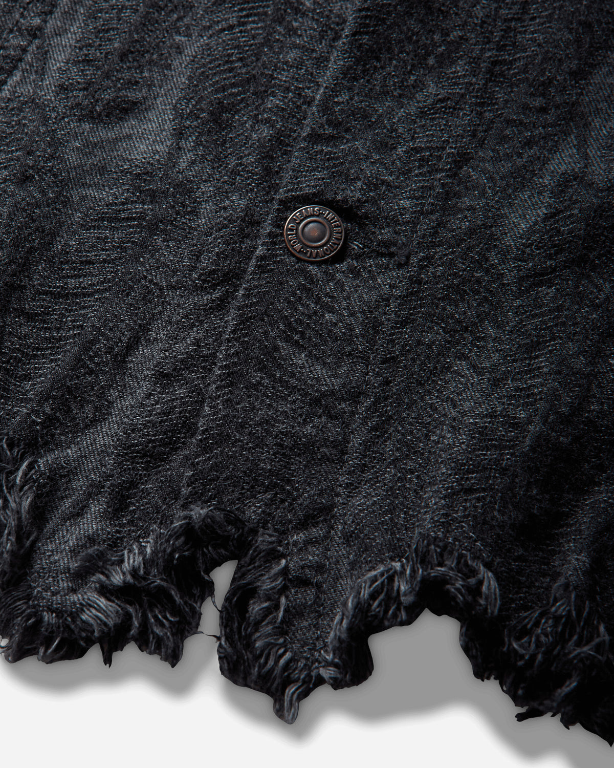 KAPITAL 12Oz Magpie Denim 3Rd Jkt Black - Black Coats and Jackets Denim Jackets K2503LJ024 BLKXBLK