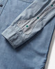 KAPITAL Chambray 2Tones Bone Patch Ventilator Workshirt Sax Shirts Longsleeve Shirt K2504LS142 SAX