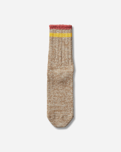 KAPITAL 60 Yarns Ivy Rainbowy Happy Heel-Hold Socks Beige - Pink Underwear Socks K2504XS534 BEIGEXPINK