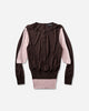 Kiko Kostadinov Wmns Corella Double Sleeve Jumper Mahogany Knitwears Cardigans KKWAW26KN01 83