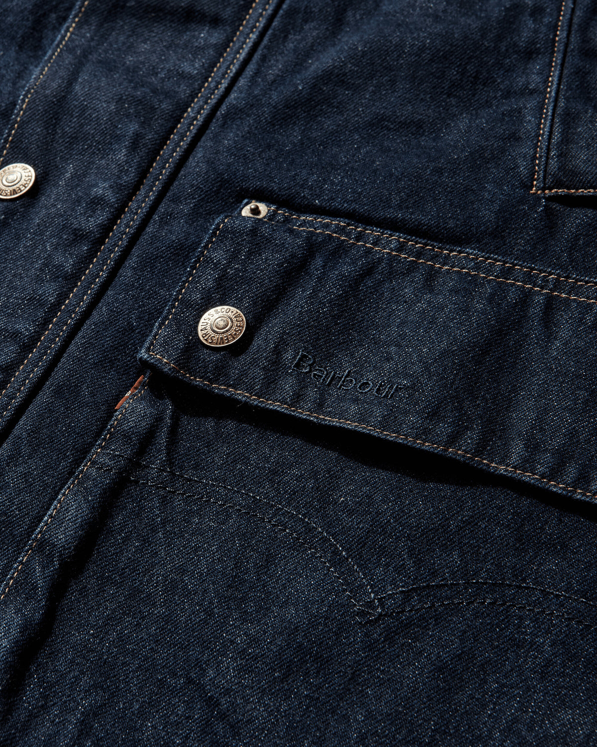 Levi's X Barbour Os Bedale Dark Indigo Coats and Jackets Jackets 003FP00000 001