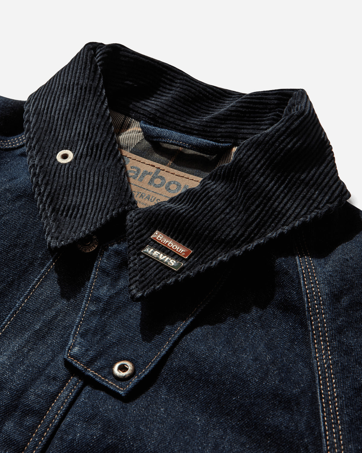 Levi's X Barbour Os Bedale Dark Indigo Coats and Jackets Jackets 003FP00000 001