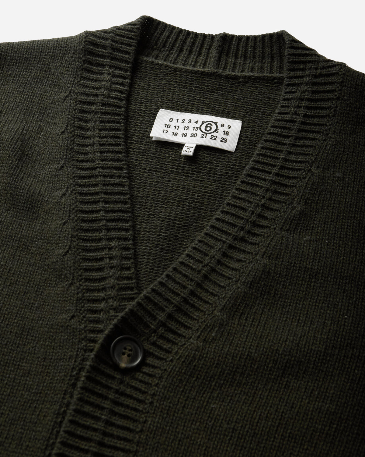 MM6 Maison Margiela Cardigan Khaki Knitwears Cardigans SH0HP0014 697