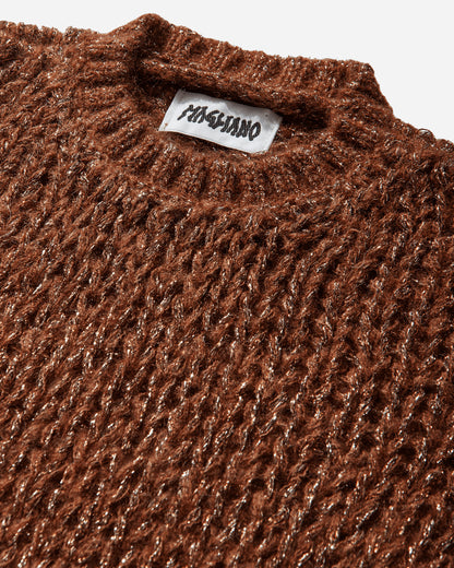 Magliano Web Knit Tee Shiny Rust T-Shirts Longsleeve MGSS26TT01199 6153