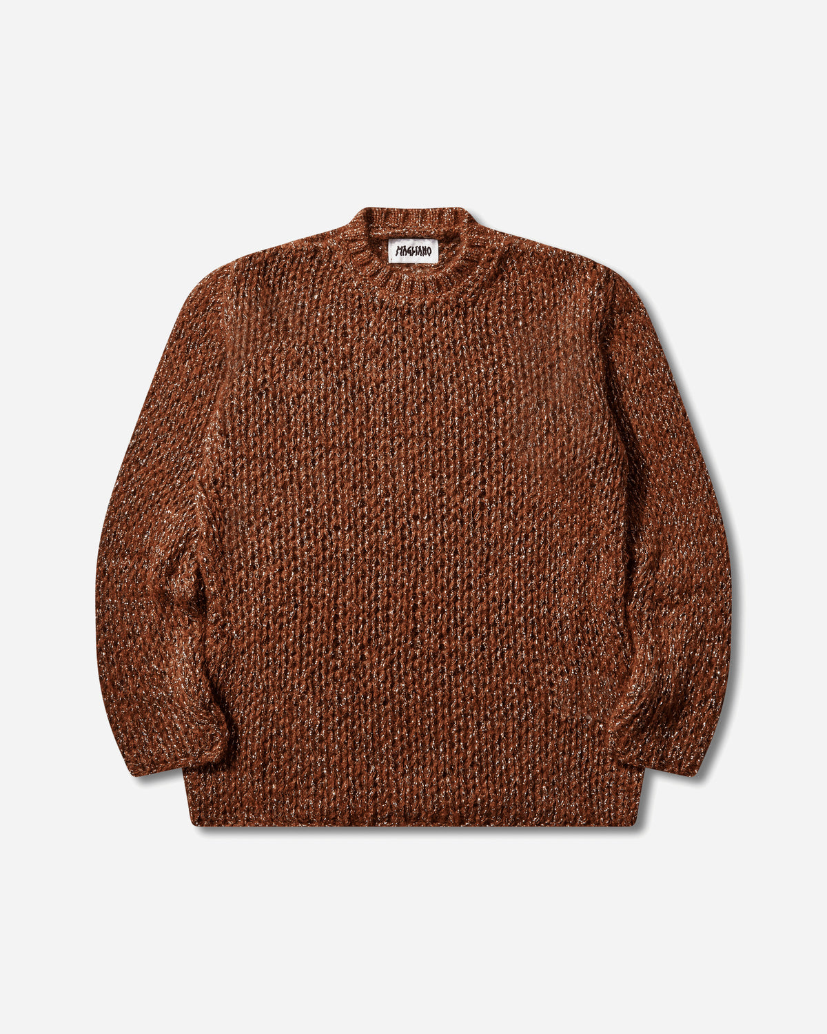 Magliano Web Knit Tee Shiny Rust T-Shirts Longsleeve MGSS26TT01199 6153