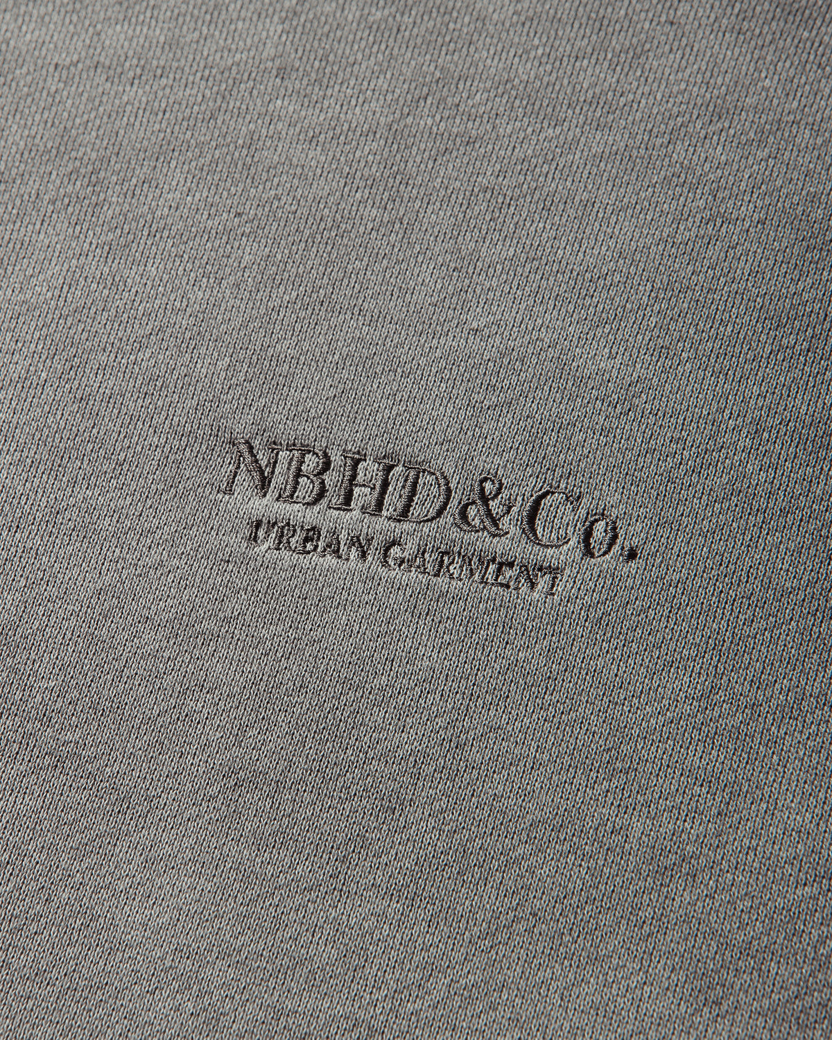 Neighborhood Pigment Dyed Sweat Shirt Ls Gray Sweatshirts Crewneck 261FPNH-CSM01 GRAY