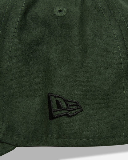 New Era Faux Suede E-Frame Dark Green Hats Caps 60580813 301