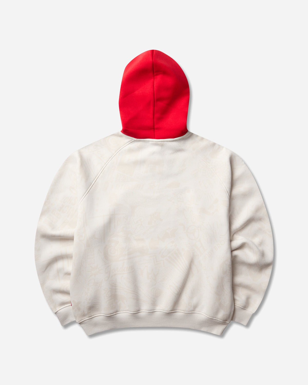 Nike M J Brk Lsr Flc Po Bb Phantom/University Red Sweatshirts Hoodies IM8986-030