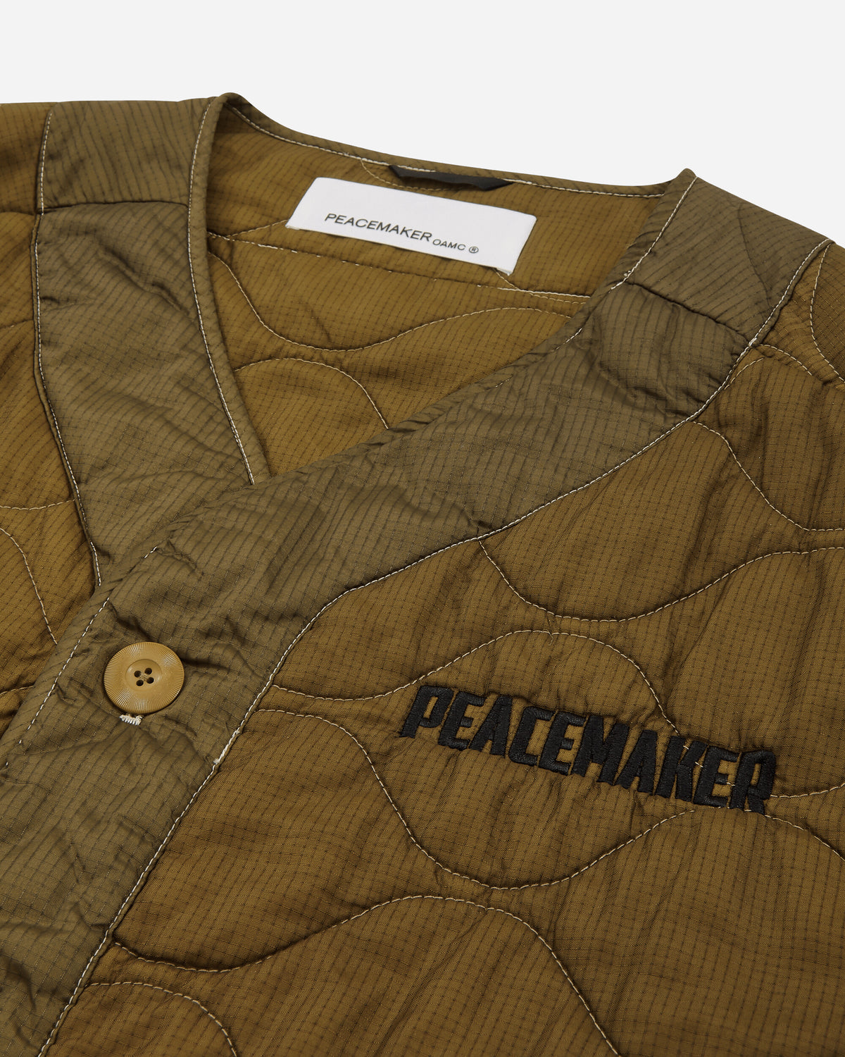 OAMC Peacemaker Long Liner Beige Coats and Jackets Bomber Jackets PCM2OC02ANY00106 06
